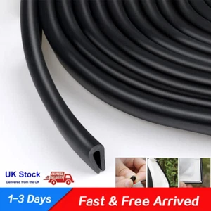 π
5Meter Black Car Door Boot Edge Protector Strip Trim U Shape Guard Seal Rubber - Picture 1 of 13
