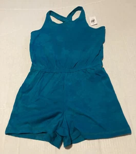 NWT Old Navy Turquoise Tie Dye Cross Back Romper 1 Piece Summer Suit S 6 - 7 - Picture 1 of 4