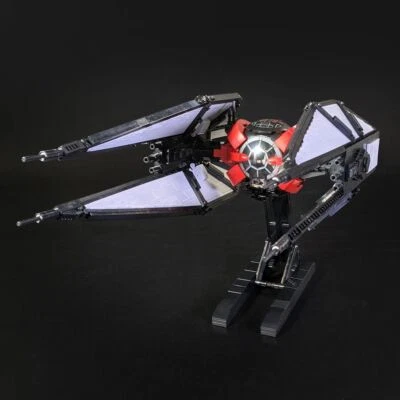 Modubrix Mocs Building Blocks First Order TIE Whisper 1330 Pieces Set Bricks Toy - Image 1 of 4