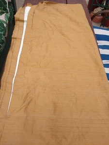 Pair of Lined Bronze Silk Drapes Curtains Big!  - Picture 1 of 8