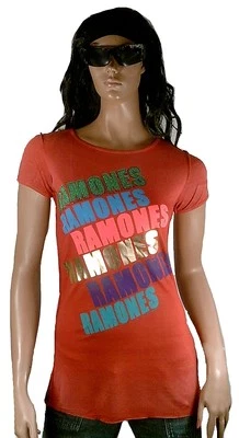 Amplified Official Ramones Strass Rock Star VIP Long Shirt Tunic T-Shirt Size 40 - Image 1 of 2