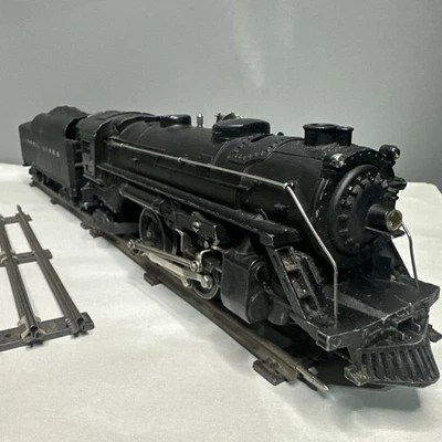 Lionel 229 Steam Loco + 2046W Tender + 3 Straight Tracks O Gauge Vintage - Image 1 of 4