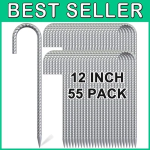 Bodenpfähle 12 Zoll - Metall verzinkt, 55 Stück - Bild 1 von 9