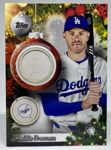Freddie Freeman #PR-FF 2025 Topps Holiday gioco usato Dirty Relic SP Natale - Foto 1 di 8