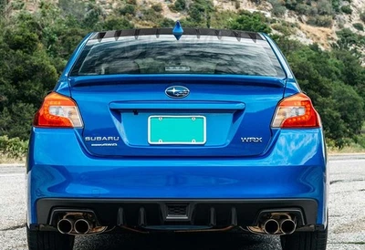 Spoiler Vortex teto traseiro barbatana de tubarão estilo aparência carbono para 15-21 Subaru WRX STI - Imagem 1 de 4