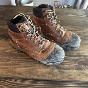 Carhartt Ground Force Herren Größe 12 W Comp Toe WP 6" Arbeitsstiefel Braun CME6355 Weite - Bild 1 von 6