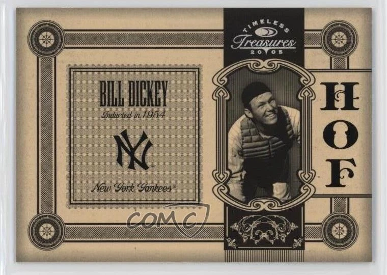 2005 Donruss Timeless Treasures Hall of Fame Silver /500 Bill Dickey #HOF-36 HOF - Image 1 of 2