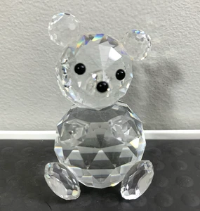 Orsacchiotto cristallo Swarovski 7637 000 054 seduto seduto 2,5" circa figura senza scatola - Foto 1 di 21