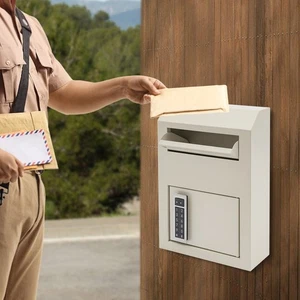 Drop Box for Money and Mail, Drop Slot Safe, Cash Depository Safe - Photo 1/22