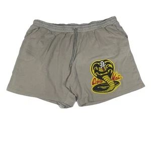 Cobra Kai Men's Logo Graphic Jogger Shorts Color Light Gray Size 3XL - Picture 1 of 13
