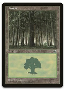 Forest (Large Middle) (LP) Portal POR Magic MTG - Picture 1 of 2