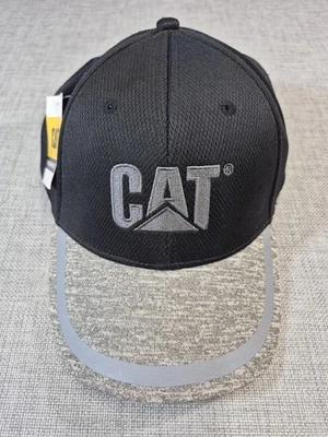 CAT Черная Серая Рабочая Одежда Caterpillar Пернатая Крышка с Вышитым Логотипом для Дальнобойщика - Изображение 1 из 4