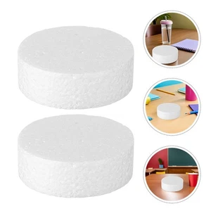  6 piezas círculos de espuma de poliestireno para manualidades suministros hágalo usted mismo rondas de pasteles - Imagen 1 de 19