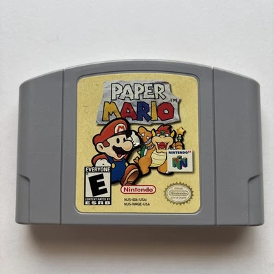 Бумага Mario Nintendo 64 N64 подлинная очищенная проверенная редкая игра суперзабава - Изображение 1 из 4