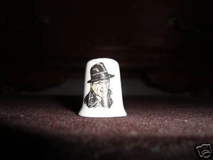 Humphrey Bogart English Bone China Thimble - Picture 1 of 3