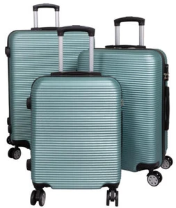 ABS Hartschalen Reise Trolley vier Rollen Koffer M L XL o. Set Malaga Türkis - Bild 1 von 13