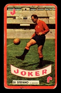 1960 ALFREDO DI STEFANO SPECCHIO-SPRINT CARTE DA GIOCO CALCIO BORDO ROSSO (JOKER) - Foto 1 di 2