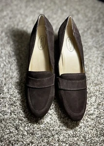 Talbots Damenschuhe braun Wildleder hochhackige Pumps Größe 7,5 B " - Bild 1 von 6