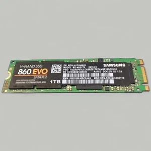 Samsung MZ-N6E1T0 V-NAND SSD 860 EVO 1TB SATA M.2 MZNLH1T0HMLU Pwr On Count 568 - Afbeelding 1 van 2