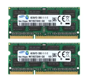 Samsung 8GB 2X 4GB PC3-12800 DDR3 1600MHz RAM Laptop Memory SODIMM RAM 204PIN #2 - Picture 1 of 6