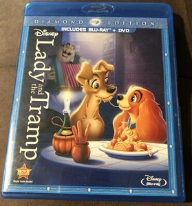 Lady And The Tramp Disney Diamond Edition Blu-ray/DVD Combo - Pre-owned 2012 - Picture 1 of 3