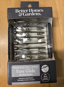 Better Home and Gardens Easy Glide Duschhaken 12er Set Neu Kostenloser Versand! - Bild 1 von 3