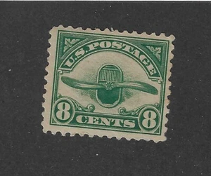US airmail, Scott # C4, 8 cents green, OG, light hr, XF, 1923 - Picture 1 of 2