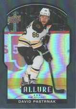 2020-21 Upper Deck Allure Hockey Black Rainbow #7 David Pastrnak