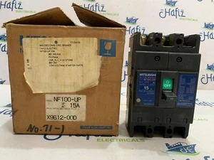 MITSUBISHI NF100-UP 15 A 3 POLE NO FUSE BREAKER FREE FAST SHIPPING - Picture 1 of 10