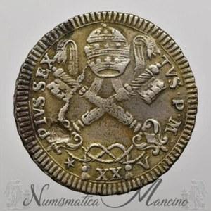 Stato Pontificio Pio VI 2 Carlini 1794 - Picture 1 of 2