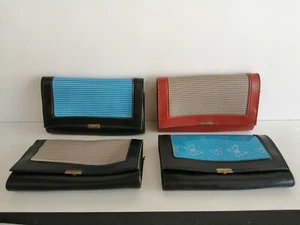 PORTAFOGLI BORSELLINO PVC STAMPATO ANNI '80 - Picture 1 of 6