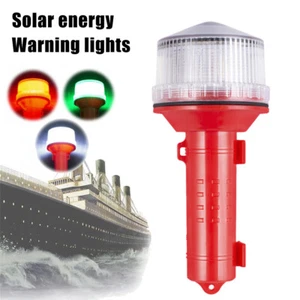 Solar Grün Rot Marine Boot Yacht LED Licht Signalleuchte Port Navigationslichter - Picture 1 of 22