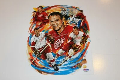 GORDIE HOWE SIGNED DETROIT RED WINGS 8X10 PHOTO PSA/DNA COA  - Image 1 of 2