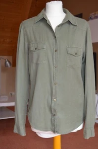 olive Hemdbluse Gr. M von Garage Shirt - Bild 1 von 6
