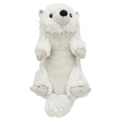 Trixie Gioco per Cane Be Eco Otter 30cm Bianco Peluche Sostenibile Con Voce - Immagine 1 di 2