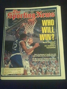 March 22 1993 The Sporting News Eric Montross North Carolina NCAA - Picture 1 of 2