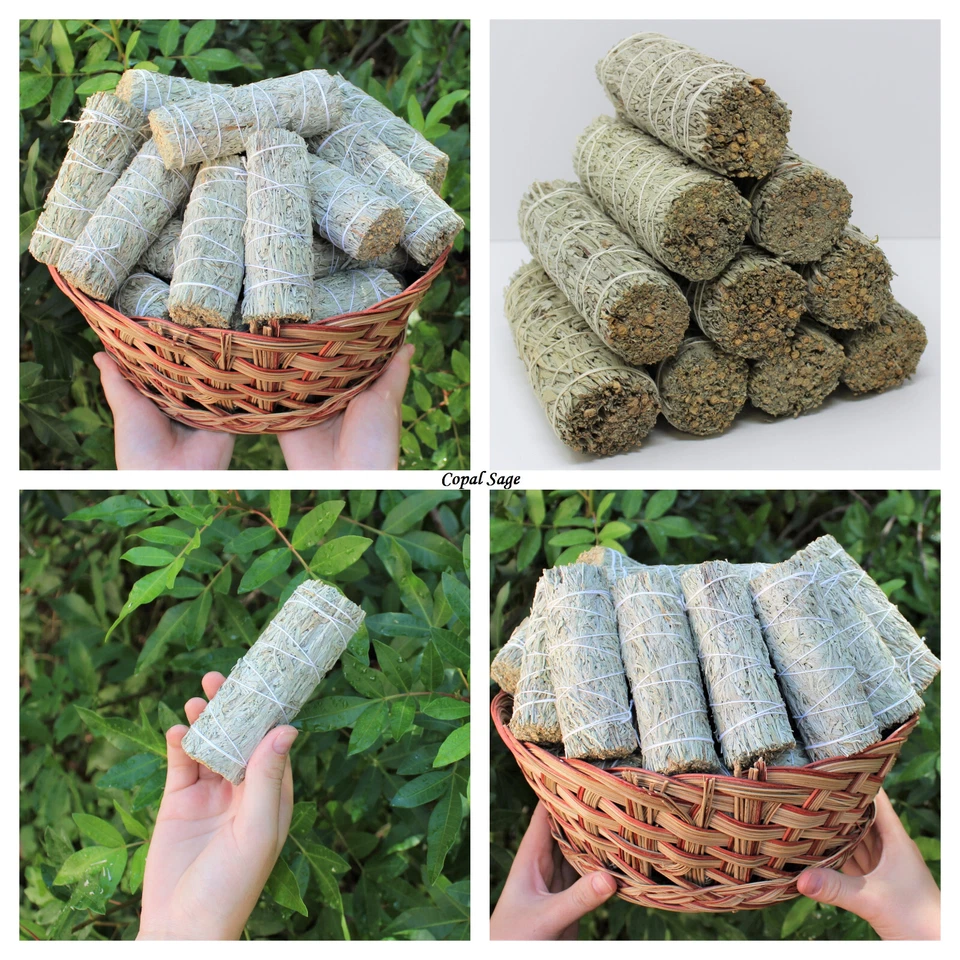 ¡Paquetes de manchas de salvia al por mayor: negro, azul, cedro, copal, desierto, blanco, yerba! Foto 1 de 1