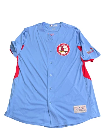 St. Louis Cardinals Stan Musial #6 Jersey Mens Size XL Blue Cooperstown Cover