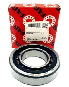 NEW FAG  NU208 E XL TVP2 CYLINDRICAL ROLLER BEARING 40x80x18 mm - Picture 1 of 3
