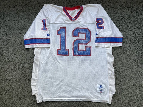 AUTHENTIC Jim Kelly Buffalo Bills Jersey STARTER 52 Designed & Tailored Vintage Cover