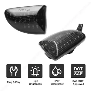 PER SMART FORTWO 451 CABRIO COUPE 07-14 NERO LED FRECCE LATERALI FRECCE FUMÉ - Foto 1 di 12