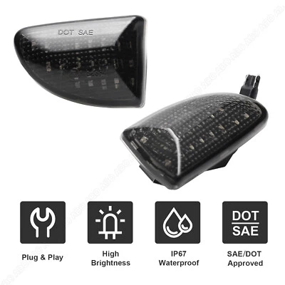 PARA SMART FORTWO 451 CABRIO COUPE 07-14 INTERMITENTE LATERAL LED NEGRO INTERMITENTE AHUMADO - Imagen 1 de 4