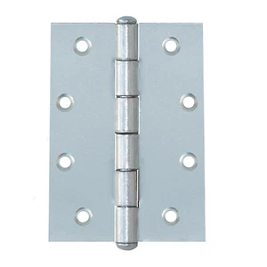 10 Gerollte Scharniere 100 x 70 x 2,5 mm Türscharniere halbbreit Silber Verzinkt - Bild 1 von 5