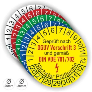 DGUV inspection badge inspection labels inspection badges maintenance badge maintenance A2 - Picture 1 of 11