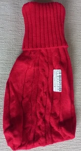 Roter gestrickter Wärmflaschenbezug. Dies ist nur eine Abdeckung, keine Flasche enthalten. Neu - Bild 1 von 5