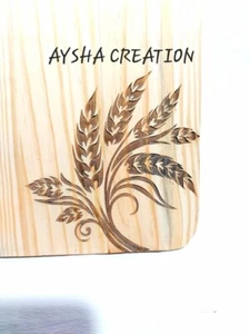 WOOD CUTTING BOARD WITH HANDLE SERVING TRAY - Picture 1 of 4