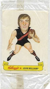 1973 Kellogg's Sticker / Decal Essendon - John WILLIAMS (Unopened Original Pack) - Picture 1 of 1