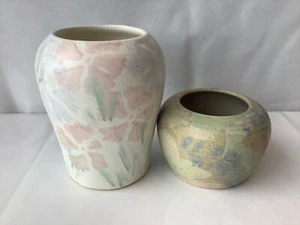 2 Carol Wynne Morris Conwy Pottery Vases - Studio Pottery - Picture 1 of 4