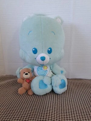 Care Bear Cubs Bedtime Cub 2004 Blue Plush Stuffed Animal 12" W Teddy Bear - Image 1 of 4