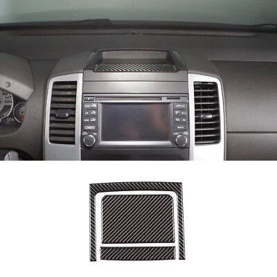 Carbon Fiber Dashboard Center Panel Trim Sticker Fits Nissan Frontier 2009-2017 — 第 1/4 张图片